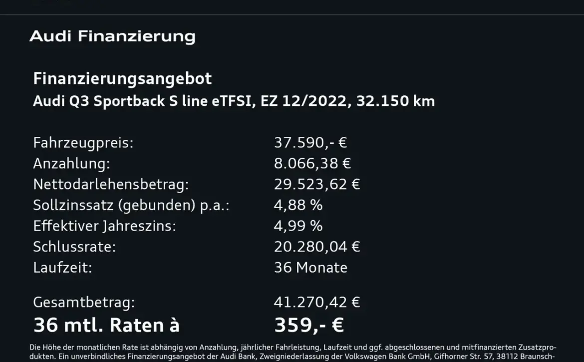 Audi Q3 45 TFSI e S line 45 TFSI e S tr. °K NA quattro